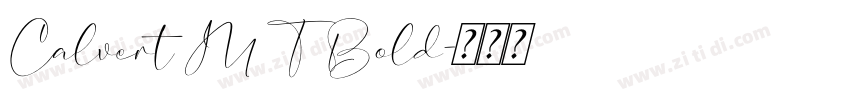 Calvert MT Bold字体转换